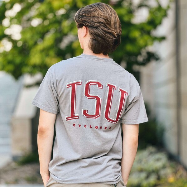 Comfort Wash I-State ISU 2-Sided Gray T-Shirt